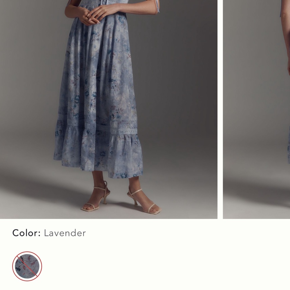Elegant Lavender Floral dress
